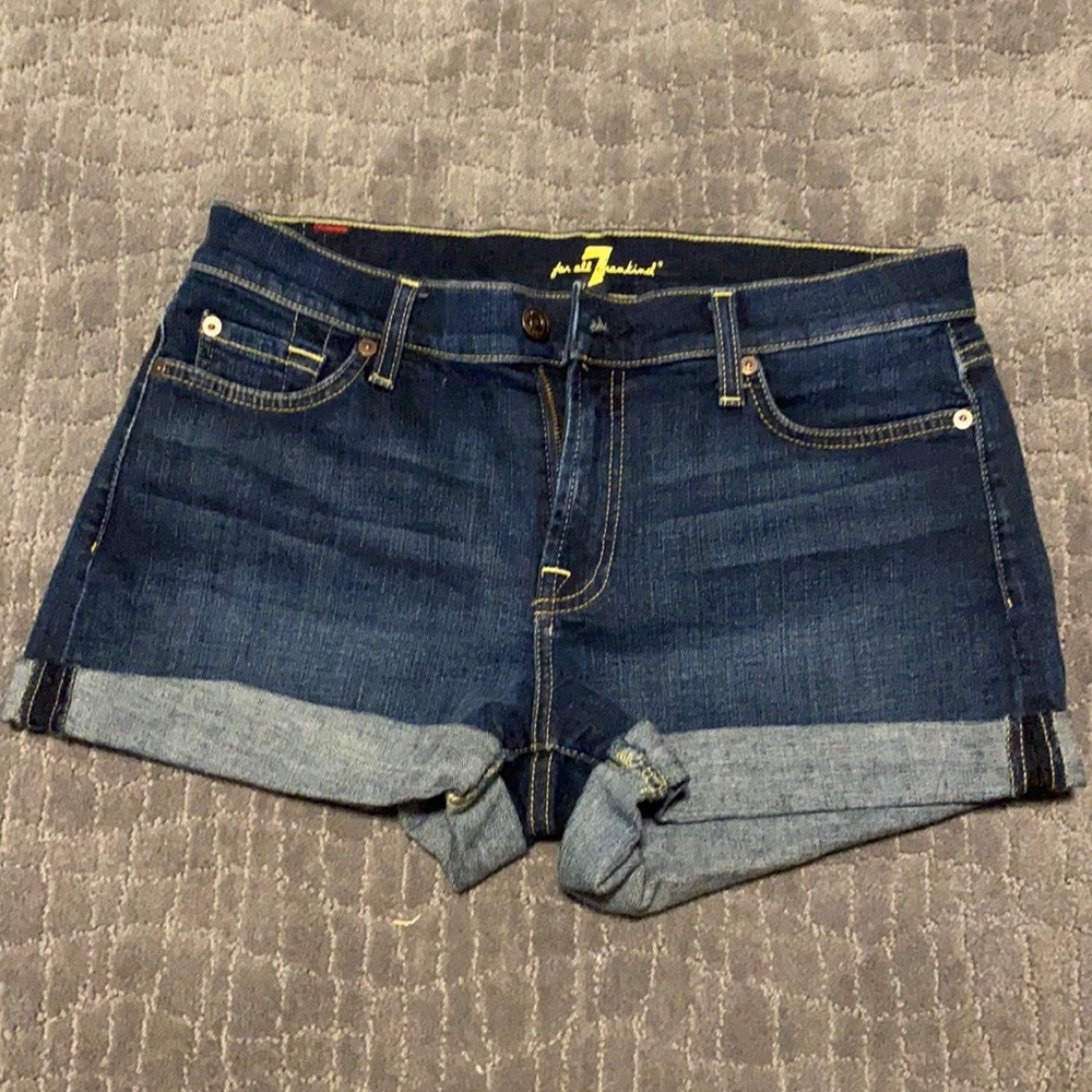 7 for all mankind denim shorts